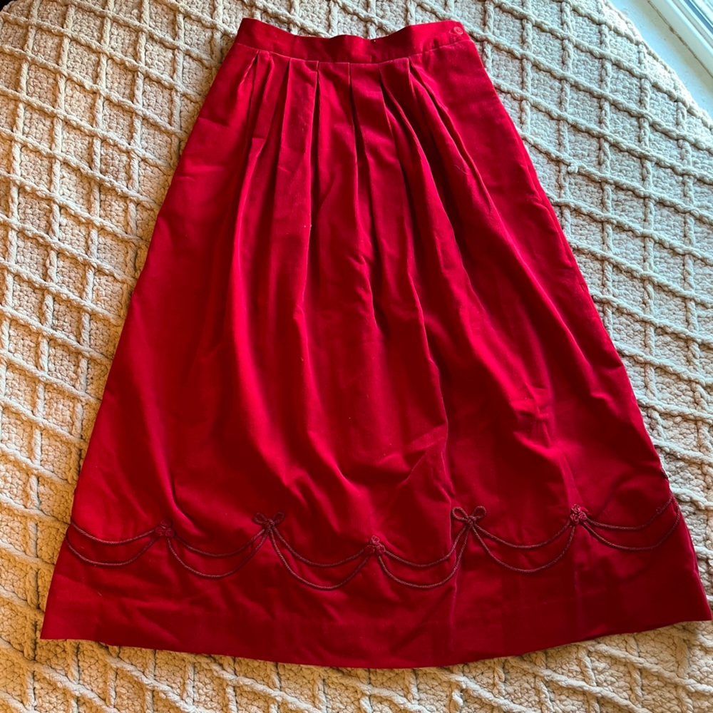 Elegant Red Women's Skirt